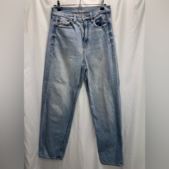 American Eagle Light Blue Denim Wash Women’s Jeans Size 8 - Picture 4 of 13